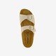 Dames sleehak slippers parelmoer