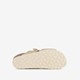 Dames sleehak slippers parelmoer