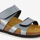Dames bio slippers met sleehak grijs