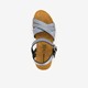 Dames bio sleehak sandalen grijs