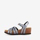 Dames bio sleehak sandalen grijs
