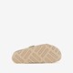 Suede dames slippers beige