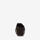 Suede dames slippers sleehak zwart
