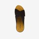 Suede dames slippers sleehak zwart