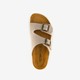 Suede dames bio slippers beige