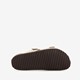 Suede dames bio slippers beige