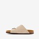 Suede dames bio slippers beige