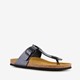 Dames bio teenslippers zwart