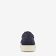 Suède heren sneakers donkerblauw