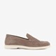 Suede heren instappers bruin