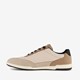 Heren sneakers bruin beige