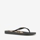 Copacabana dames teenslippers met bloemen zwart