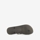 Dames teenslippers met bloemen zwart