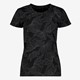 Dames sport T-shirt met print zwart