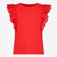 TwoDay meisjes T-shirt met broderie mouwen rood
