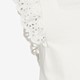 Meisjes T-shirt met broderie mouwen wit