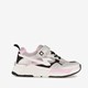 Metallic sneakers met roze details