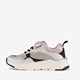 Metallic sneakers met roze details