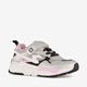 Metallic sneakers met roze details