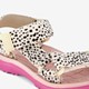 Meisjes sandalen roze met stippenprint