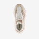 Dames dad sneakers beige wit