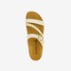 Dames sleehak slippers champagne