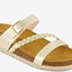 Dames sleehak slippers champagne