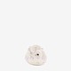 Leren babyschoenen met vlinders grijs