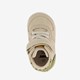 Leren babyschoenen beige groen