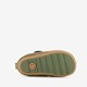 Leren babyschoenen groen