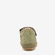 Leren babyschoenen groen