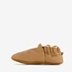 Leren babyschoenen met vosje cognac