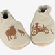 Leren babyschoenen met boerderij print