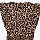 Meisjes jurk met luipaardprint