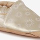 Leren babyschoenen met zonnetjes goud