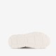 Dames dad sneakers beige wit