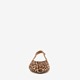 Dame slingbacks met panterprint beige