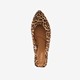 Dame slingbacks met panterprint beige