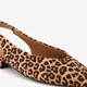 Dame slingbacks met panterprint beige