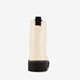 Dames veterboots lichtbeige zwart