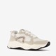Meisjes dad sneakers luipaardprint beige