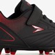 Jongens voetbalschoenen FG zwart rood