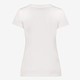 Dames T-shirt met opdruk wit roze