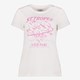 TwoDay dames T-shirt met opdruk wit roze