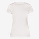 Dames T-shirt met opdruk wit lila