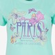 Dames T-shirt met opdruk turquoise