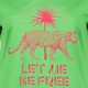 Dames T-shirt met luipaard groen
