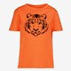 Jongens T-shirt met tijgerkop oranje