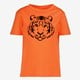 Jongens T-shirt met tijgerkop oranje