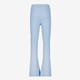 Geribde meisjes flared broek ijsblauw